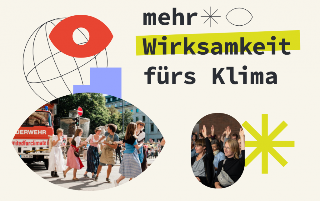 Text: "Mehr Wirksamkeit fürs Klima"